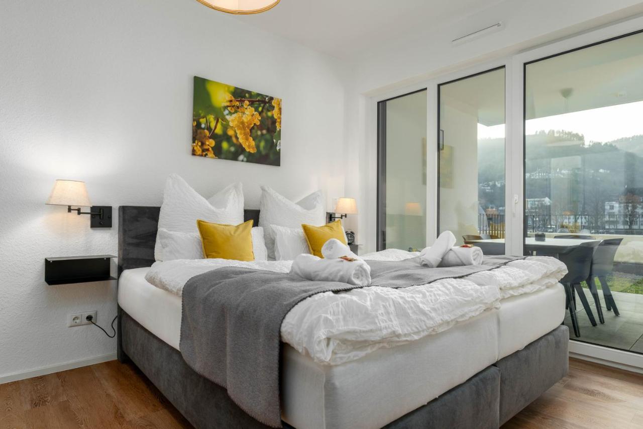 Vivamosel: Appartement Mit Mosel & Burgblick - Balkon - Parken - Aufzug - Fahrradraum Cochem Eksteriør bilde