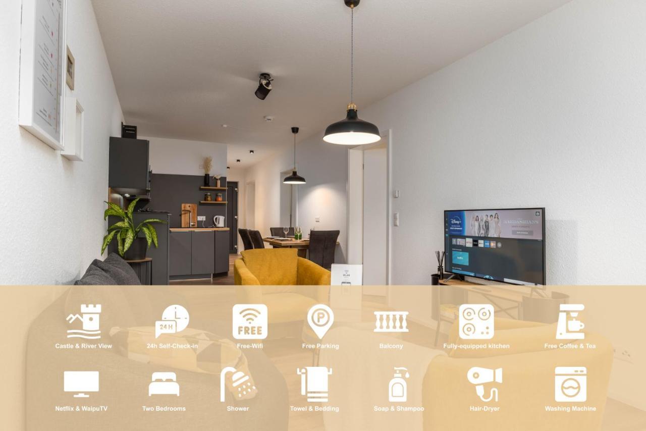 Vivamosel: Appartement Mit Mosel & Burgblick - Balkon - Parken - Aufzug - Fahrradraum Cochem Eksteriør bilde