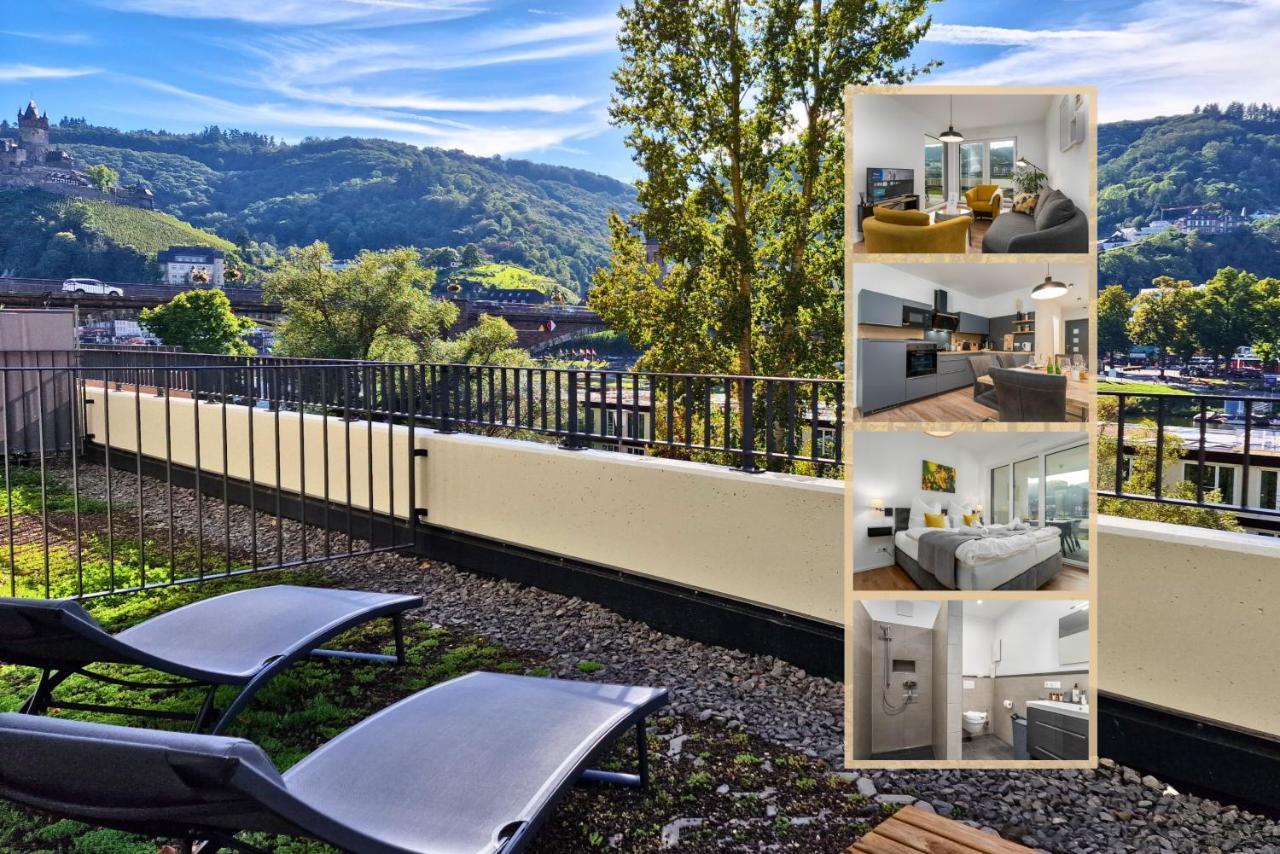 Vivamosel: Appartement Mit Mosel & Burgblick - Balkon - Parken - Aufzug - Fahrradraum Cochem Eksteriør bilde